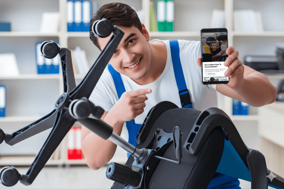 Man concerting chair